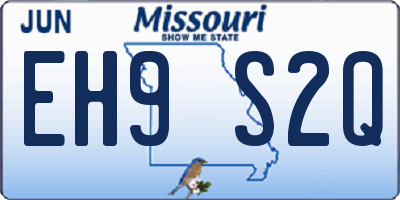 MO license plate EH9S2Q
