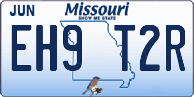 MO license plate EH9T2R