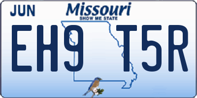 MO license plate EH9T5R