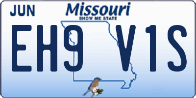 MO license plate EH9V1S