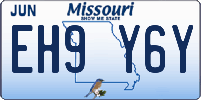 MO license plate EH9Y6Y
