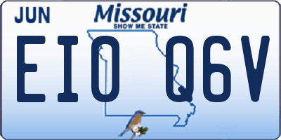 MO license plate EI0Q6V