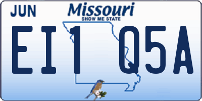 MO license plate EI1Q5A