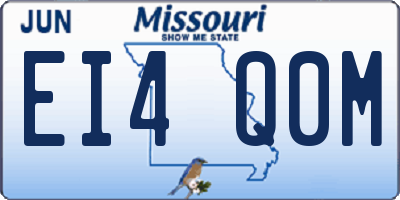 MO license plate EI4Q0M