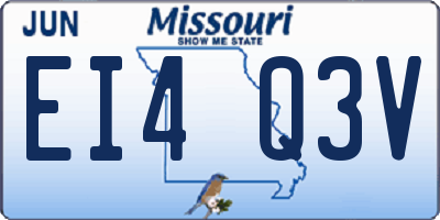 MO license plate EI4Q3V