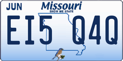 MO license plate EI5Q4Q