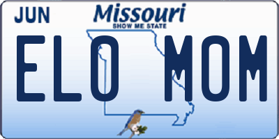 MO license plate EL0M0M