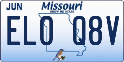 MO license plate EL0Q8V