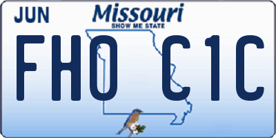 MO license plate FH0C1C