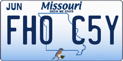 MO license plate FH0C5Y