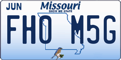 MO license plate FH0M5G