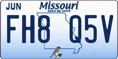 MO license plate FH8Q5V