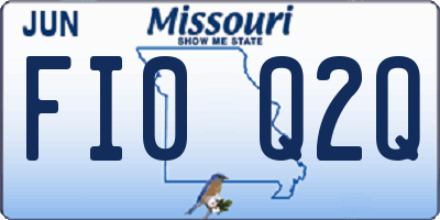 MO license plate FI0Q2Q