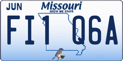 MO license plate FI1Q6A