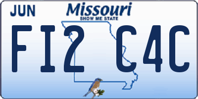 MO license plate FI2C4C