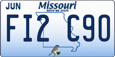 MO license plate FI2C9O