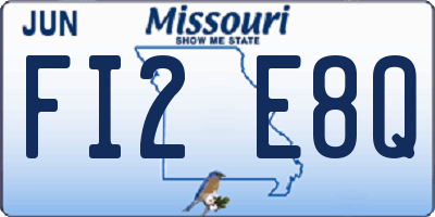 MO license plate FI2E8Q