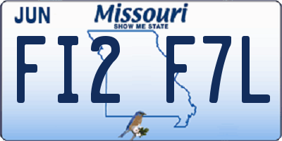 MO license plate FI2F7L