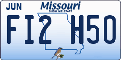 MO license plate FI2H5O