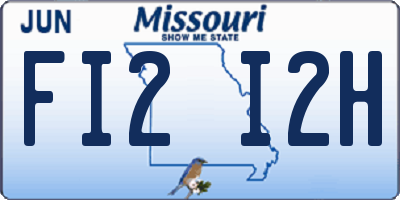 MO license plate FI2I2H