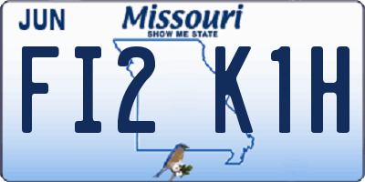 MO license plate FI2K1H