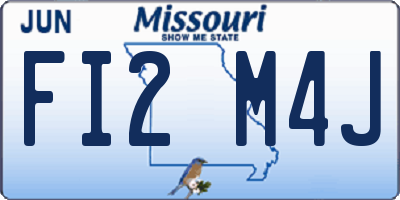 MO license plate FI2M4J