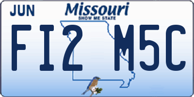 MO license plate FI2M5C