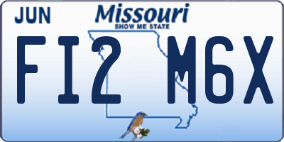 MO license plate FI2M6X