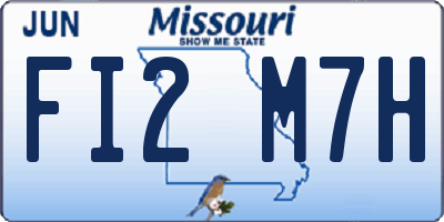 MO license plate FI2M7H