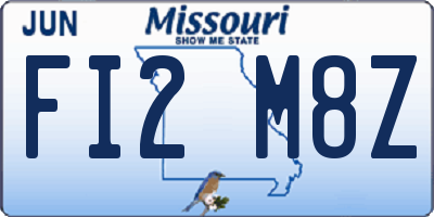MO license plate FI2M8Z
