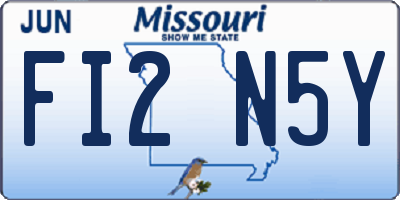 MO license plate FI2N5Y