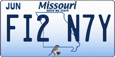 MO license plate FI2N7Y
