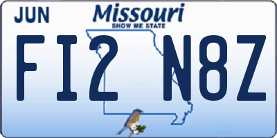 MO license plate FI2N8Z