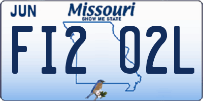 MO license plate FI2O2L