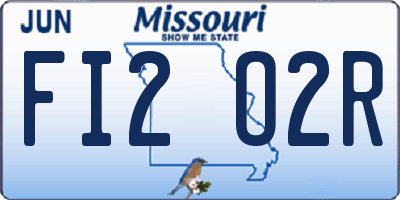 MO license plate FI2O2R