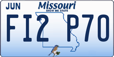 MO license plate FI2P7O