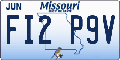 MO license plate FI2P9V