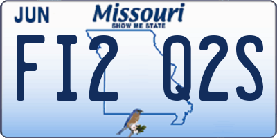 MO license plate FI2Q2S