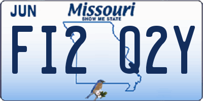 MO license plate FI2Q2Y