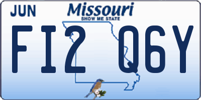 MO license plate FI2Q6Y
