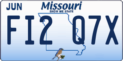 MO license plate FI2Q7X
