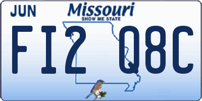MO license plate FI2Q8C
