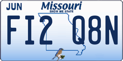 MO license plate FI2Q8N