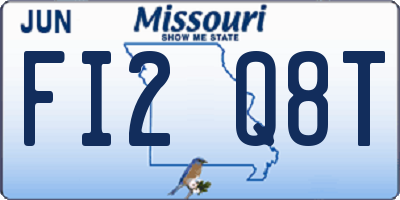 MO license plate FI2Q8T