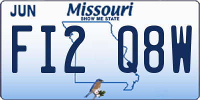 MO license plate FI2Q8W
