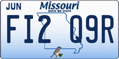 MO license plate FI2Q9R