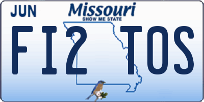 MO license plate FI2T0S