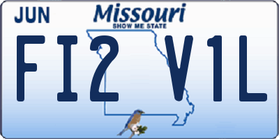 MO license plate FI2V1L