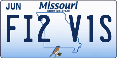 MO license plate FI2V1S