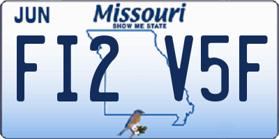 MO license plate FI2V5F